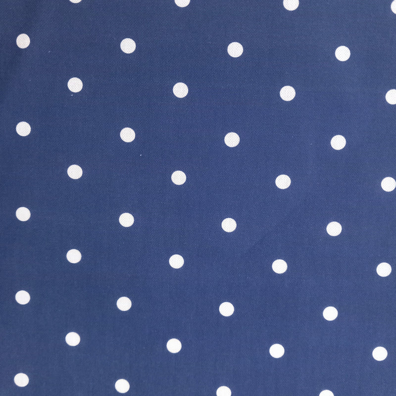 Dotty Navy Fabric - 1m