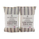 Grey Stripe Linen/Cotton Wheat Bag