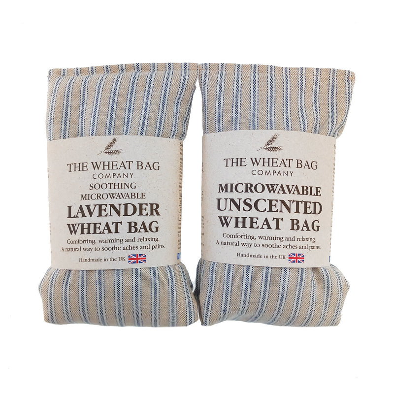 Ticking Navy Cotton Wheat Bag