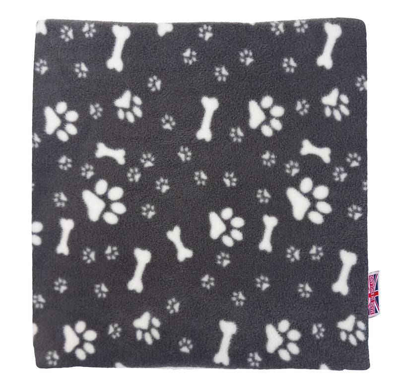 Paw and Bone print Pet Bed Topper
