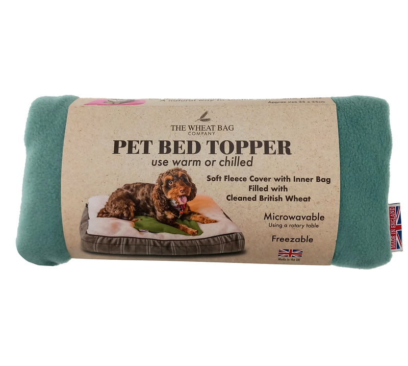 Pet Bed Topper - Teal Fleece