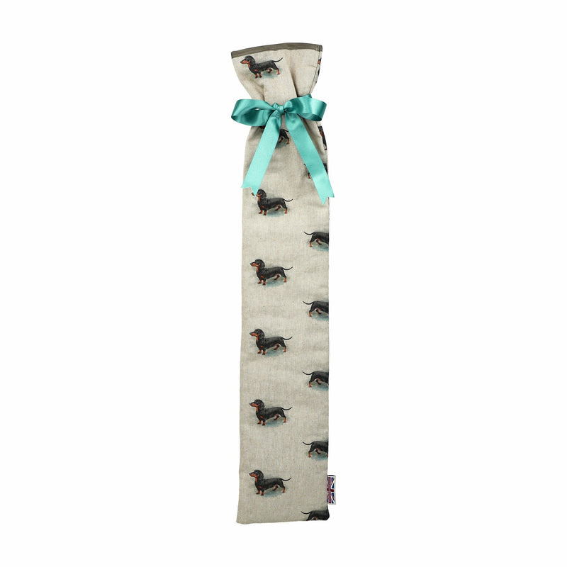 Extra Long Hot Water Bottle Cover - Dachshund Print