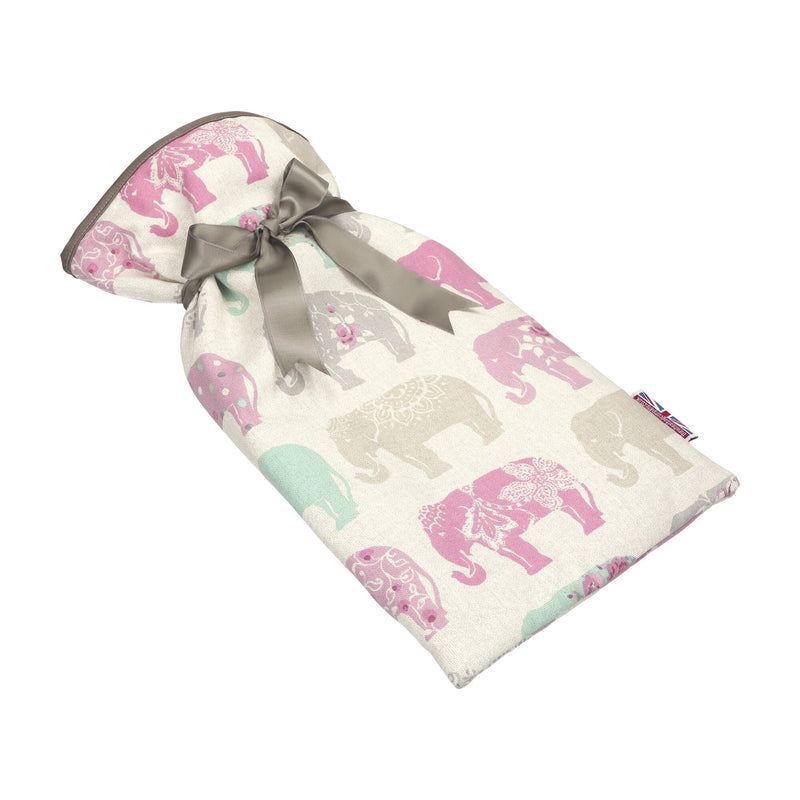 Hot Water Bottle Cover - Elephant Pink