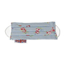 Face Mask - Rosebud Blue