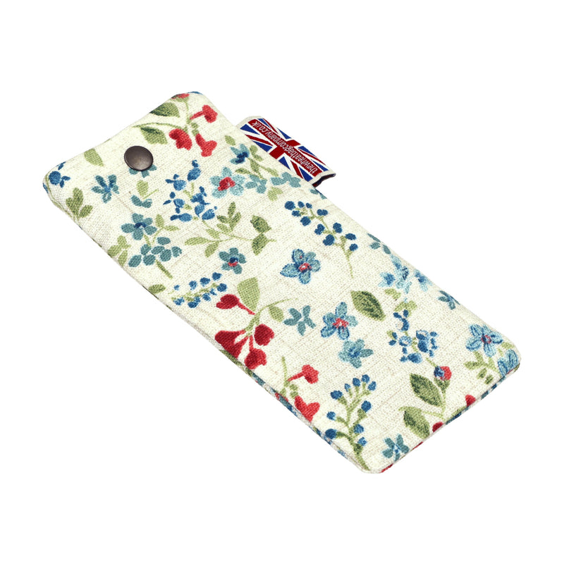 Glasses Case - Wildflowers Blue