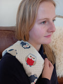 Owls Blue Cotton Wheat Bag