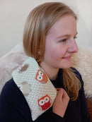 Owls Orange Cotton Wheat Bag