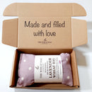 Dotty Mauve Cotton Wheat Bag