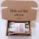 Elephants Grey Cotton Wheat Bag