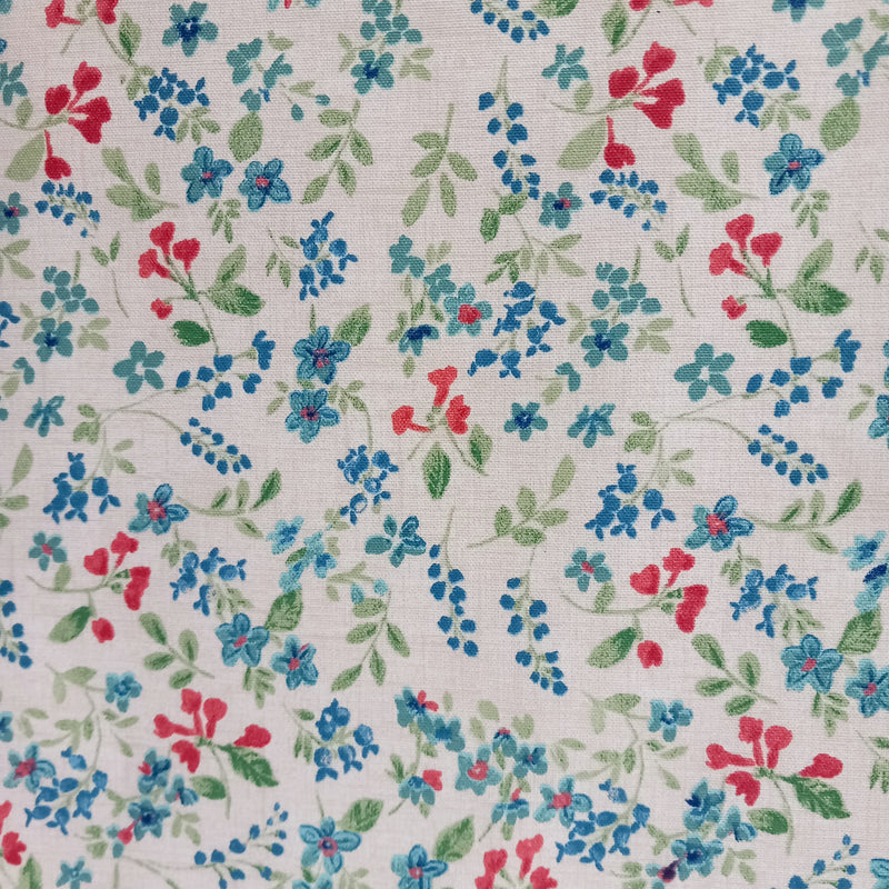 Wildflower Blue Fabric  - 1m