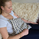 Wheat Pack- Navy Leaf Linen