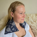 Bloom Navy Linen/Cotton Wheat Bag