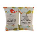 Birds, Burnt Orange Cotton Wheat Bag