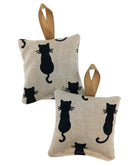 Hanging Lavender Sachet - Black Cats
