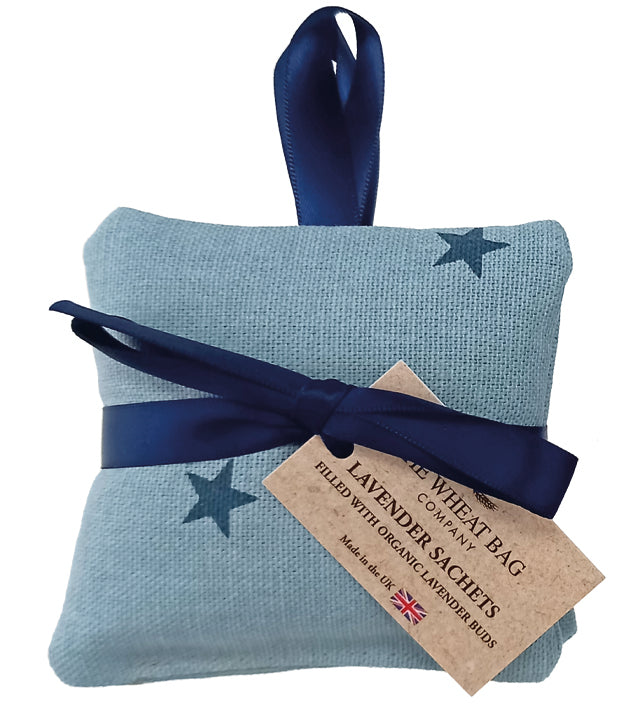 Hanging Lavender Sachet - Stars denim blue