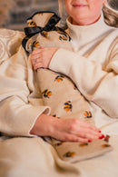 Extra Long Hot Water Bottle Cover - Bee