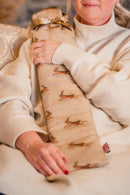 Extra Long Hot Water Bottle Cover - Running Hare