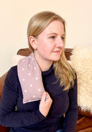 Dotty Mauve Cotton Wheat Bag