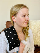 Dotty Charcoal Cotton Wheat Bag