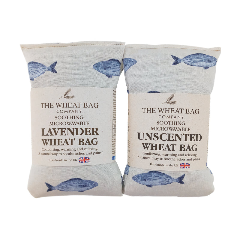 Fish Blue Cotton Wheat Bag