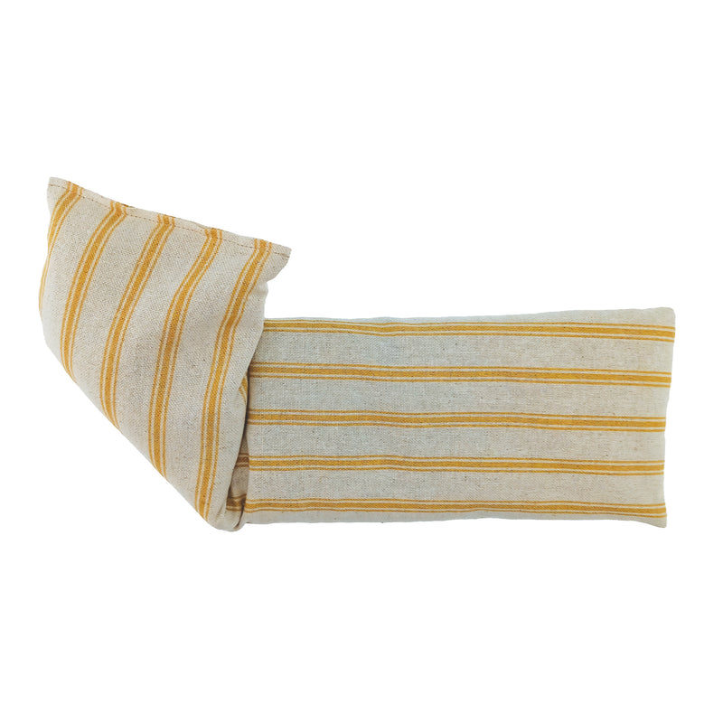 Gold Stripe Linen Wheat Bag