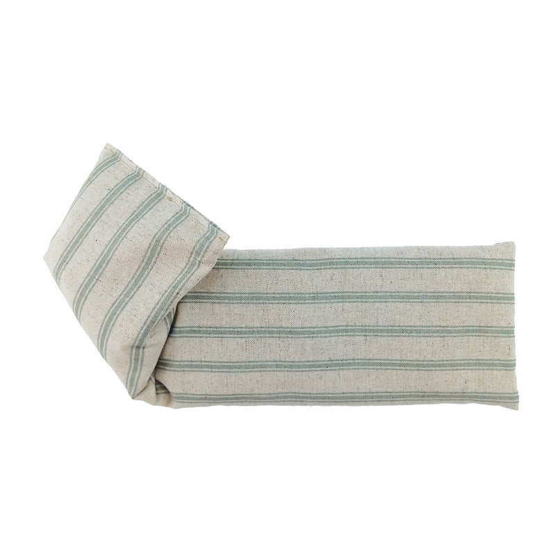 Green Stripe Linen Wheat Bag