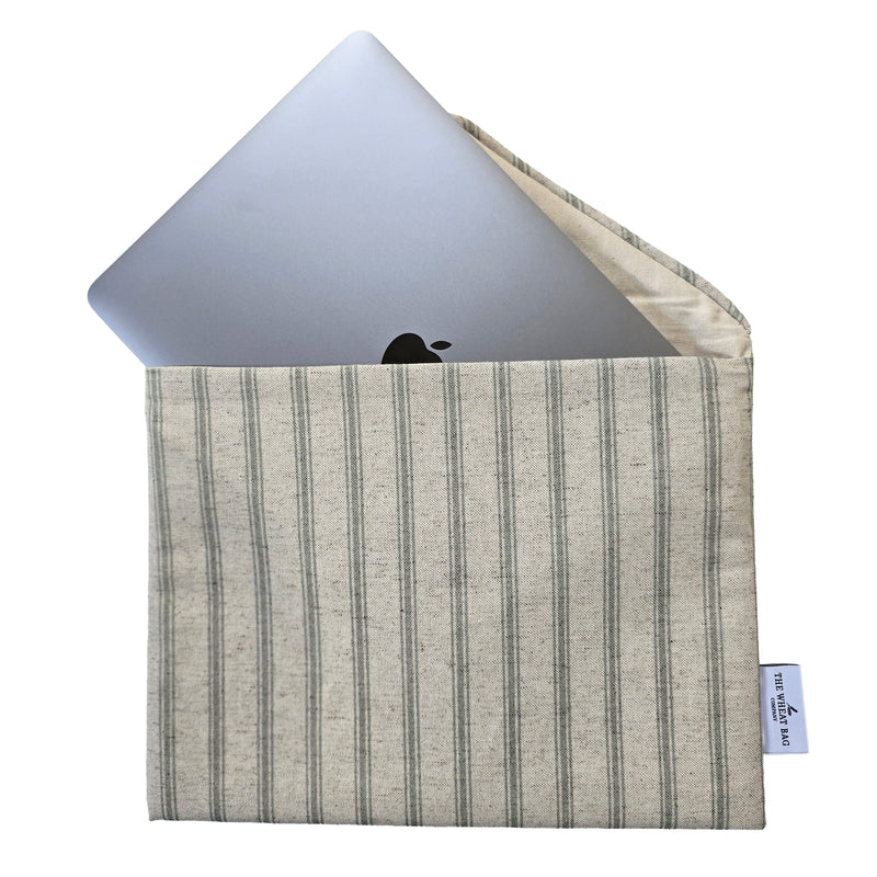 Laptop Case- Green Stripe