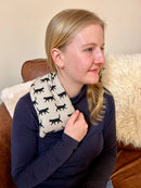 Kitty, Black - Duo Fabric Wheat Bag