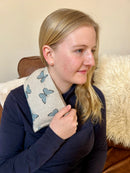 Blue Butterfly - Duo Fabric Wheat Bag