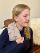 Flamingo - Duo Fabric Wheat Bag