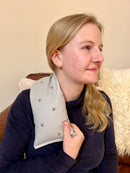 Stars Grey Cotton Wheat Bag