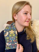 William Morris Strawberry Thief Navy Cotton Wheat Bag