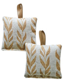 Hanging Lavender Sachet - Gold Leaf