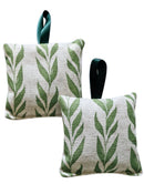 Hanging Lavender Sachet - Green Leaf