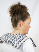 Neck & Shoulder Soothing Wrap-Navy Leaf