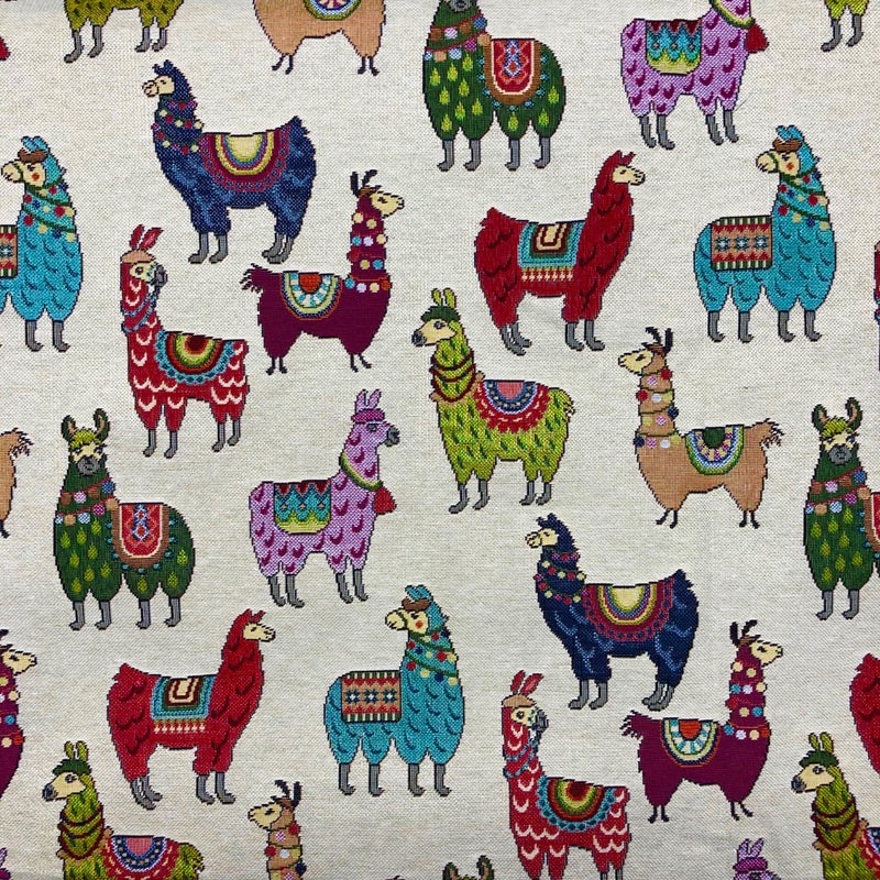 Tapestry Llama Fabric - 1m