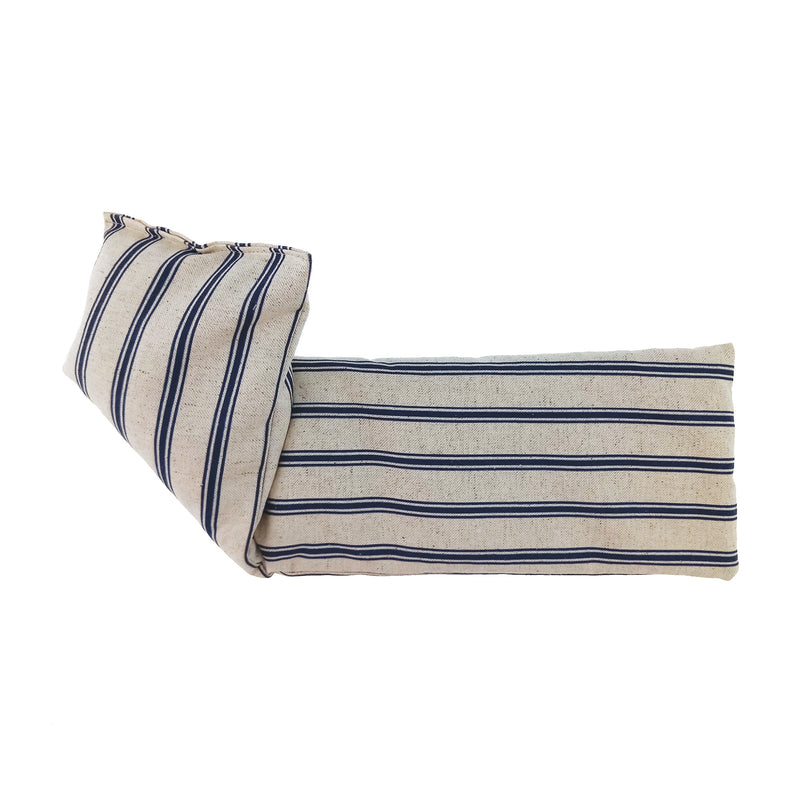 Navy Stripe Linen Wheat Bag