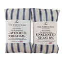 Navy Stripe Linen/Cotton Wheat Bag