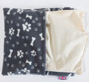 Paw and Bone print Pet Bed Topper