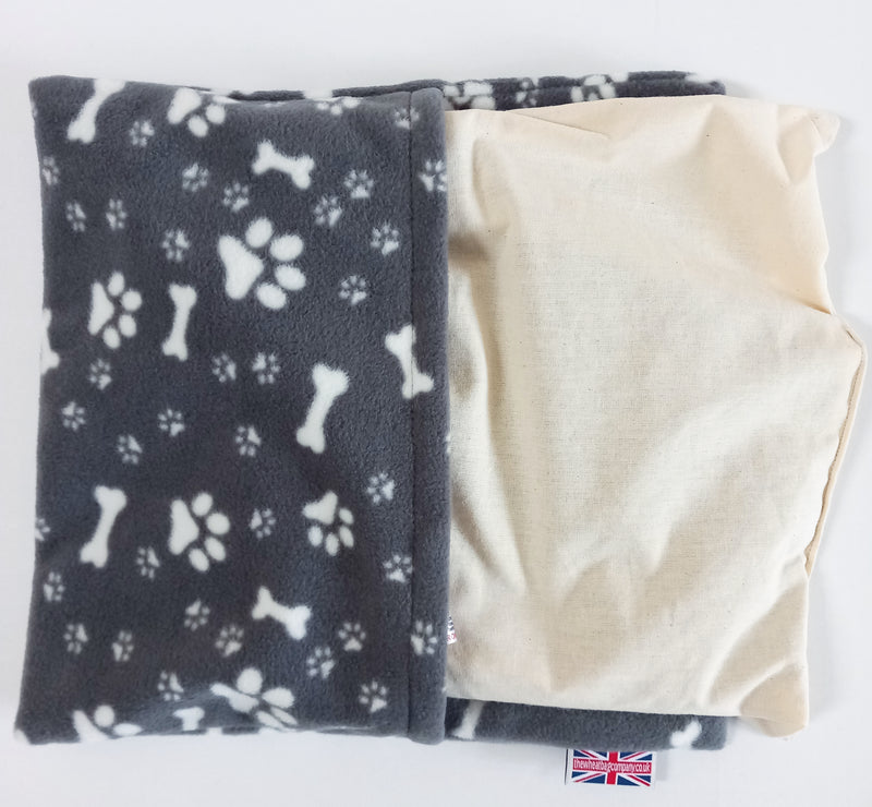 Paw and Bone print Pet Bed Topper