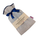 2 Litre Hot Water Bottle - Navy Ticking