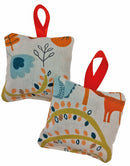 Hanging Lavender Sachet - Scandi Woodland Burnt Orange