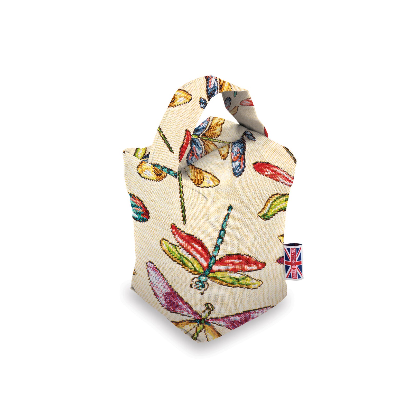 Door Stop Tapestry DragonflyWeighted with cleaned English Wheat