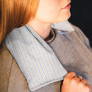 Ticking Navy Cotton Wheat Bag