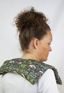 Neck & Shoulder Soothing Wrap-William Morris Strawberry Thief, Navy