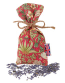 Lavender Sachet -William Morris Strawberry Thief Crimson