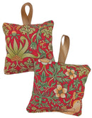 Hanging Lavender Sachet - William Morris Strawberry Thief Crimson