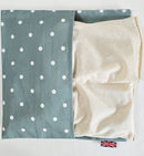 Wheat Pack - Dotty teal