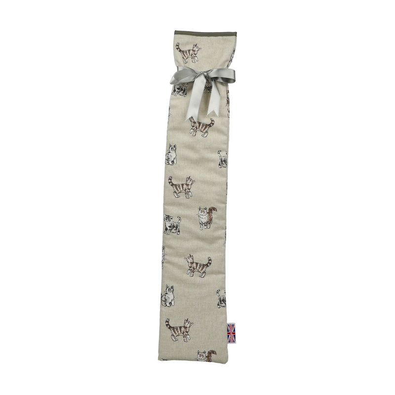 Extra Long Hot Water Bottle Cover - Shabby Cat