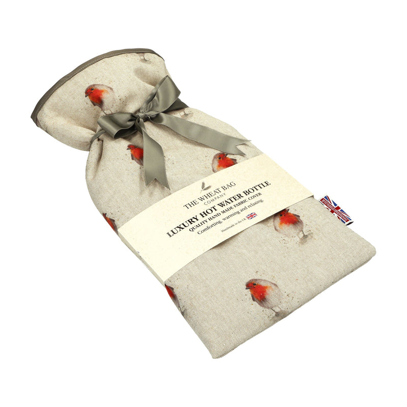 Hot Water Bottle Cover - Robins